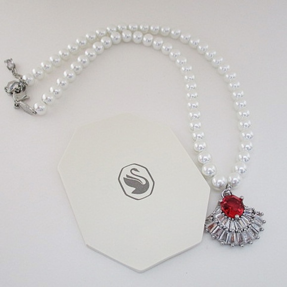 Swarovski Jewelry - SWAROVSKI White & Red Necklace